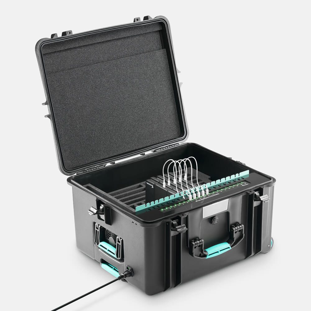 Laptop charging cases for multiple devices